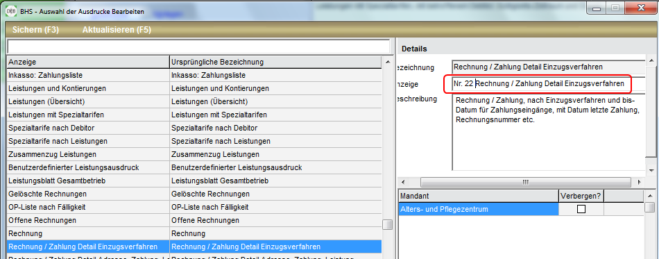 Ausdrucke neu bezeichnen
